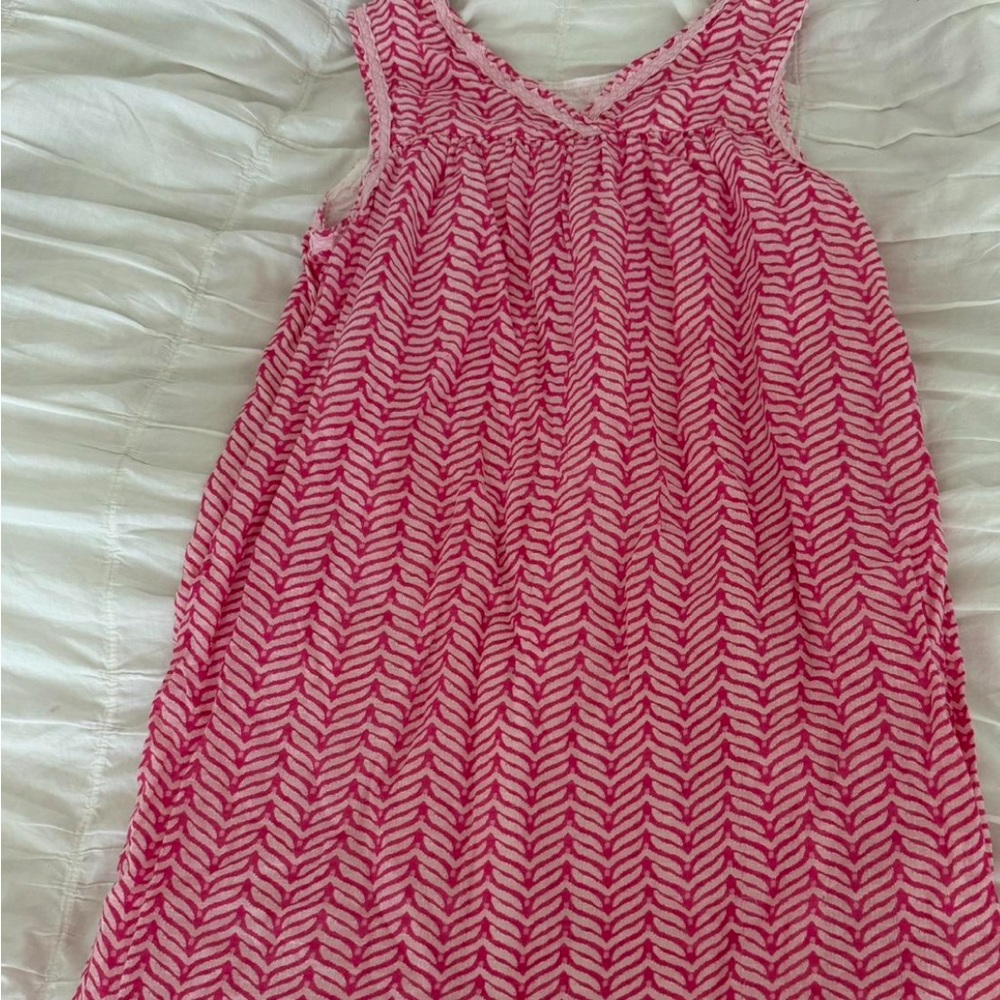 Vineyard Vines Pink and White Patterned Dress